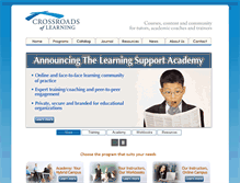 Tablet Screenshot of crossroadsoflearning.com